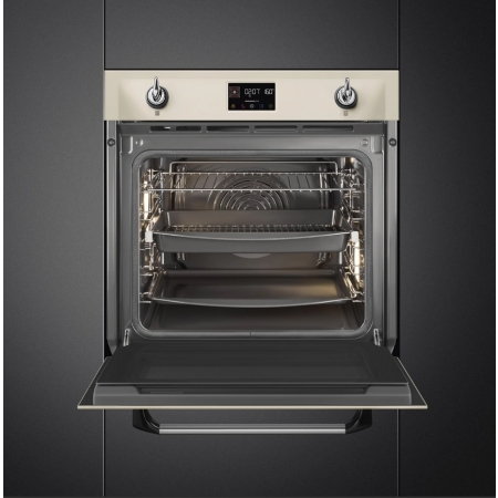 Электрический духовой шкаф с функцией пара и пиролиза SMEG SOP6902S2PP
