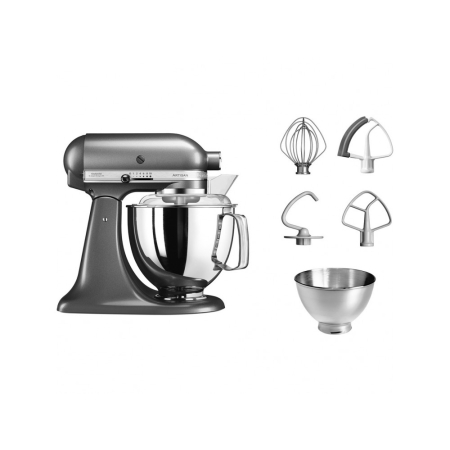 Планетарный Миксер KitchenAid ARTISAN 4,8 л серебряный медальон 5KSM175PSEMS