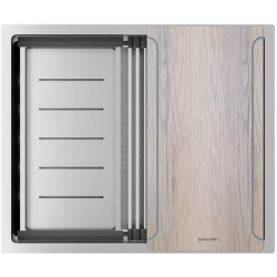 Мойка подстольный монтаж Paulmark NEXT-MULTI SINK54UNI брашированная сталь