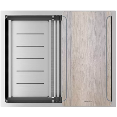 Мойка подстольный монтаж Paulmark NEXT-MULTI SINK54UNI брашированная сталь
