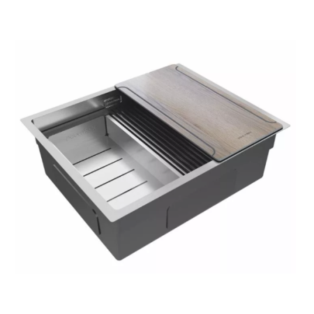 Мойка подстольный монтаж Paulmark NEXT-MULTI SINK54UNI брашированная сталь