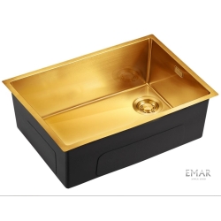 Мойка подстольного монтажа EMB-660(UN) PVD Golden