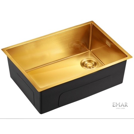 Мойка подстольного монтажа EMB-660(UN) PVD Golden