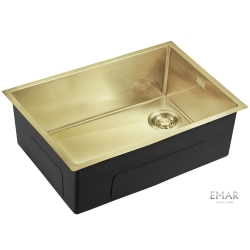 Мойка подстольного монтажа EMB-660(UN) PVD Matt Gold