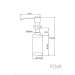 Дозатор EMAR ЕД-401D.PVD Matt Gold диаметр 30мм