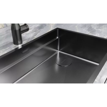 Мойка подстольный монтаж Paulmark NEXT-MULTI SINK 58UNI вороненная сталь