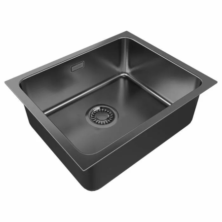 Мойка подстольный монтаж Paulmark VISTA 54UNI вороненая сталь