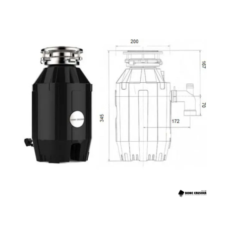 Измельчитель пищевых отходов Bone Crusher 810-AS