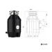 Измельчитель пищевых отходов Bone Crusher 810-AS