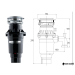 Измельчитель пищевых отходов Bone Crusher 810-AS-Slim Line