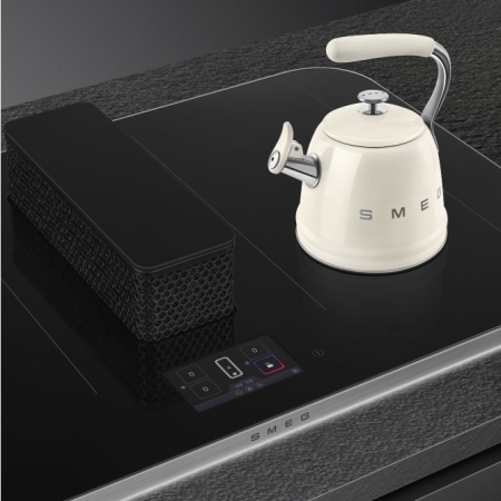 Индукционная варочная панель со встроенной вытяжкой SMEG HHSL7845X