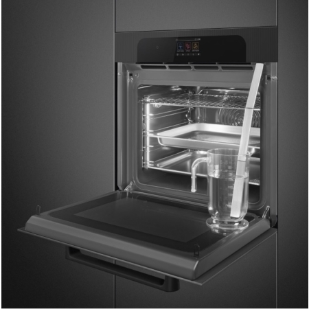Электрический духовой шкаф с функцией пара и СВЧ SMEG SO6204APB