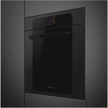 Электрический духовой шкаф с функцией пара и пиролиза SMEG SOP6204S2PB