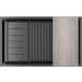 Мойка подстольный монтаж Paulmark NEXT-MULTI SINK 74 UNI вороненая сталь