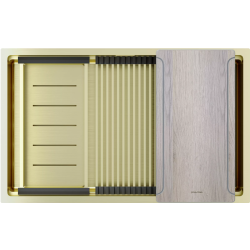 Мойка подстольный монтаж Paulmark NEXT-MULTI SINK 74 UNI светлое золото