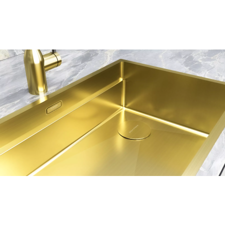 Мойка подстольный монтаж Paulmark NEXT-MULTI SINK 74 UNI светлое золото