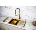 Мойка подстольный монтаж Paulmark NEXT-MULTI SINK 74 UNI брашированное золото