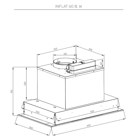 Встраиваемая вытяжка KUPPERSBERG INFLAT 60W