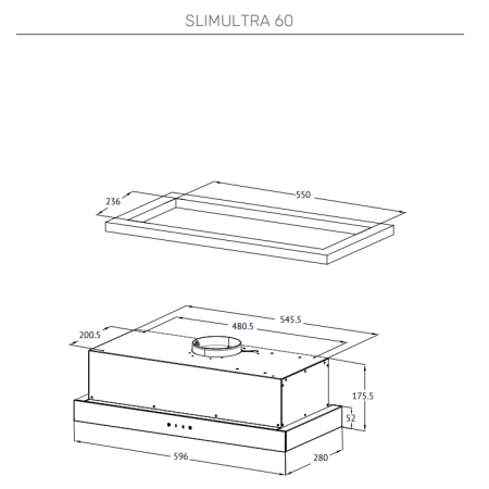 Встраиваемая вытяжка KUPPERSBERG SLIMULTRA 60BG