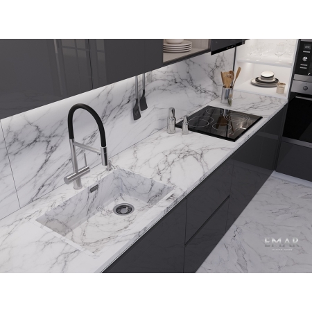 Врезная мойка EMAR EMB-660(TOP) White Elegant