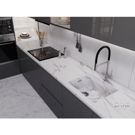 Мойка подстольный монтаж EMB-540(UN) White Elegant
