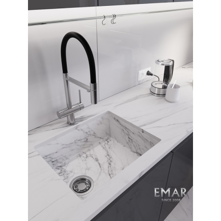 Мойка подстольный монтаж EMB-540(UN) White Elegant