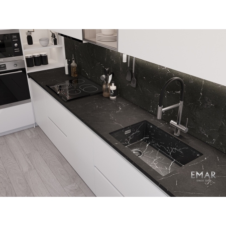 Мойка подстольного монтажа EMB-660(UN) Black Elegant