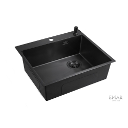Врезная мойка EMAR EMB-560(TOP) PVD Black