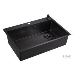 Врезная мойка EMAR EMB-660(TOP) PVD Black