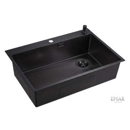 Врезная мойка EMAR EMB-660(TOP) PVD Black