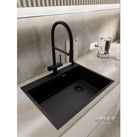Врезная мойка EMAR EMB-660(TOP) PVD Black