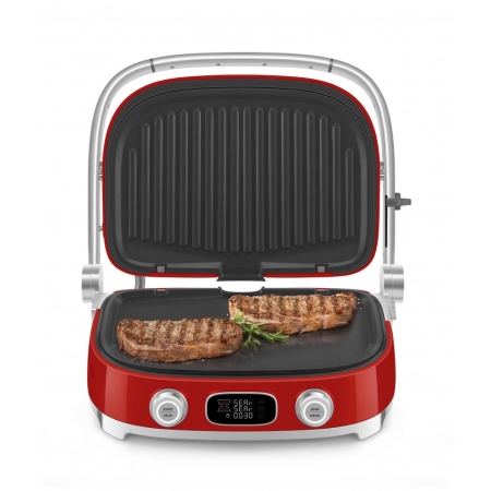 Гриль многофункциональный SMEG MGF01RDEU