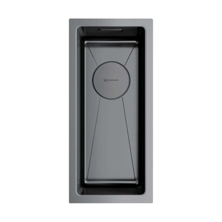 Мойка подстольный монтаж OMOIKIRI Taki 20-U/IF-GM вороненая сталь