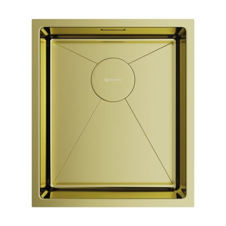 Мойка подстольный монтаж OMOIKIRI Taki 38-U/IF-LG светлое золото