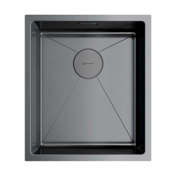 Мойка подстольный монтаж OMOIKIRI Taki 38-U/IF-GM вороненая сталь