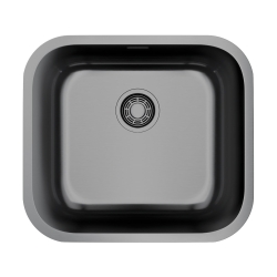 Мойка подстольный монтаж OMOIKIRI Omi 49-U/I-GM вороненая сталь
