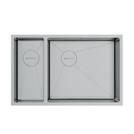 Мойка подстольный монтаж OMOIKIRI Taki 69-2-U/IF-IN-R нержавеющая сталь