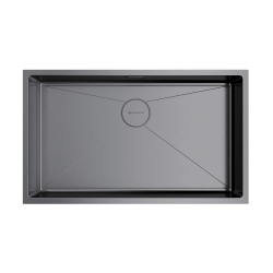 Мойка подстольный монтаж OMOIKIRI Taki 74-U/IF-GM вороненая сталь