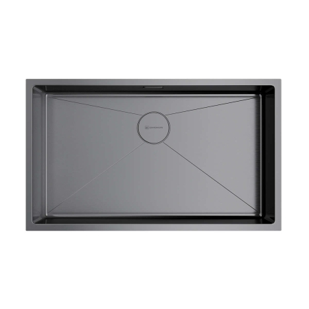 Мойка подстольный монтаж OMOIKIRI Taki 74-U/IF-GM вороненая сталь