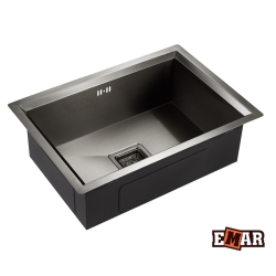 Мойка подстольный монтаж EMAR EMB-129А PVD Nano Dark