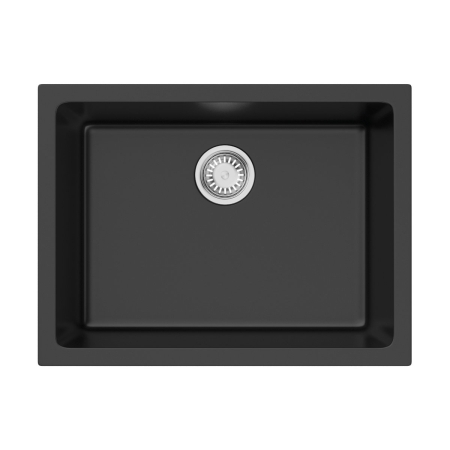 Мойка подстольный монтаж OMOIKIRI Okinoshima 61-U/I-BL Natceramic/черный