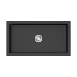 Мойка подстольный монтаж OMOIKIRI Mikura 83-BL Natceramic/черный