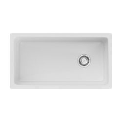 Мойка подстольный монтаж OMOIKIRI Tokara 88-U/I-WH GLOSSY SIDE Natceramic/белый глянцевый