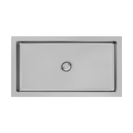 Мойка подстольный монтаж OMOIKIRI Mikura 83-SI Natceramic/silver