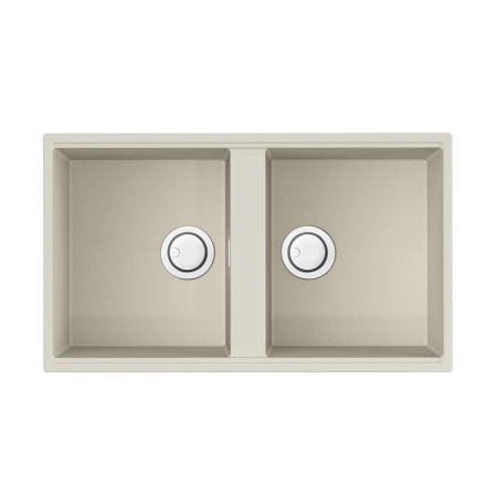 Мойка подстольный монтаж OMOIKIRI Kitagawa 83-2-U-WH Artceramic/белый