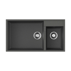 Мойка подстольный монтаж OMOIKIRI Tedori 85-2-U-PL Tetogranit/платина