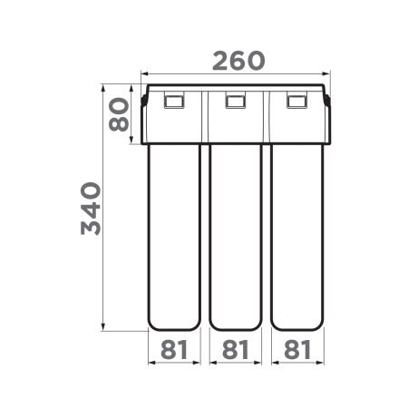 Фильтр для очистки питьевой воды OMOIKIRI Pure Drop 1.0