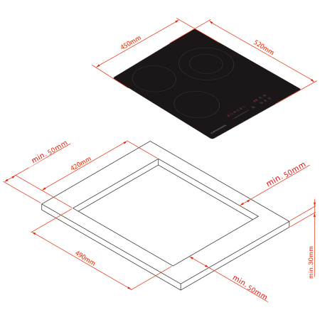Электрическая варочная поверхность KUPPERSBERG ECS403