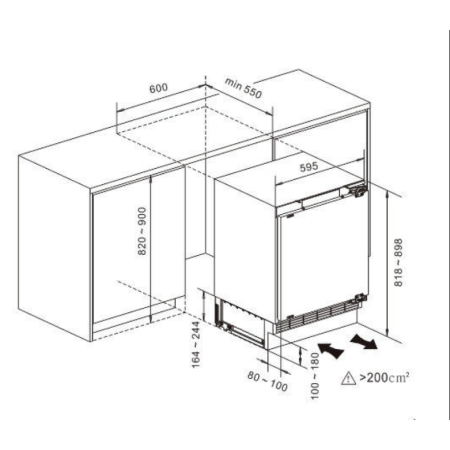 Встраиваемый морозильник KUPPERSBERG FBU816