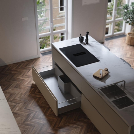 Индукционная варочная поверх.с интегрир. вытяжкой ASKO HIHD854MM